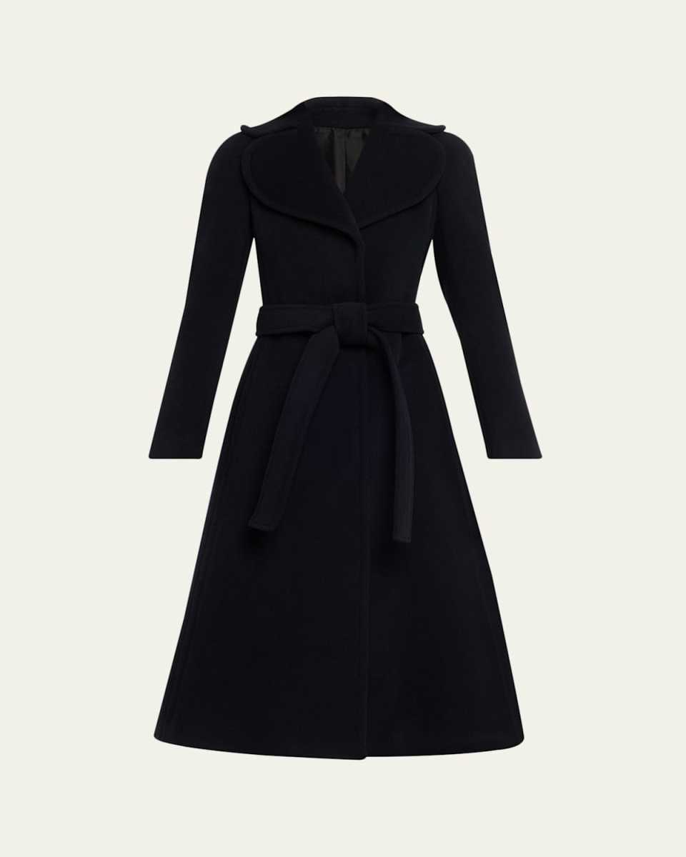 Cinched Wool Coat